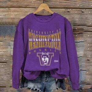 1998 University Washington Huskies Sweatshirt Purple Colour